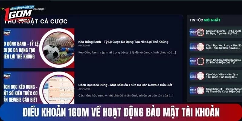 Cam kết rõ ràng từ chính sách bảo mật của 1gom